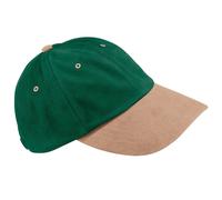 Beechfield Men's Low Profile Heavy Brushed Cotton Baseball Cap in Green Beechfield Green One Size