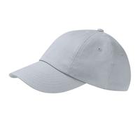 Beechfield Men's Low Profile Heavy Cotton Drill Cap Headwear in Light Grey Beechfield Light Grey One Size