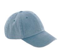 Beechfield Men's Low Profile Vintage Denim-Look Cap One Size in Duck Egg Blue Beechfield Duck Egg Blue One Size
