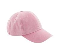 Beechfield Men's Low Profile Vintage Denim-Look Cap One Size in Light Pink Beechfield Light Pink One Size