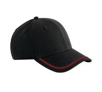 Beechfield Men's Match Day Baseball Cap in Black Beechfield Black One Size