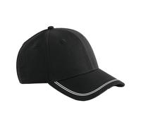 Beechfield Men's Match Day Baseball Cap in True Black Beechfield True Black One Size