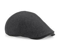Beechfield Men's Melton Wool Ivy Cap in Charcoal Beechfield Charcoal One Size