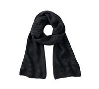Beechfield Men's Metro Knitted Scarf in Black Beechfield Black One Size