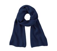 Beechfield Men's Metro Knitted Scarf in Navy Beechfield Navy One Size