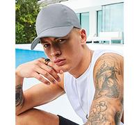 Beechfield Men's Microknit Snapback Trucker Cap in Light Grey Beechfield Light Grey One Size
