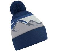 Beechfield Men's Mountain Pom Pom Beanie in Blue Beechfield Blue One Size
