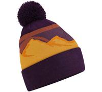Beechfield Men's Mountain Pom Pom Beanie in Purple Beechfield Purple One Size