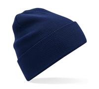 Beechfield Men's Original Cuffed Cotton Beanie in Navy Beechfield Navy One Size