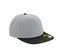 Beechfield Men's Original Flat Peak Snapback Cap in Grey Beechfield Grey One Size