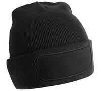 Beechfield Men's Original Patch Beanie in Black Beechfield Black One Size