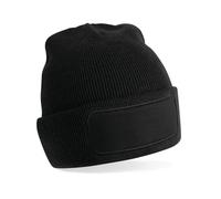 Beechfield Men's Original Patch Beanie in Black Beechfield Black One Size