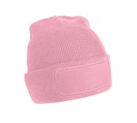 Beechfield Men's Original Patch Beanie in Dusty Pink Beechfield Dusty Pink One Size