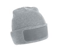 Beechfield Men's Original Patch Beanie in Grey Beechfield Grey One Size