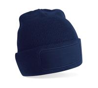 Beechfield Men's Original Patch Beanie in Navy Beechfield Navy One Size