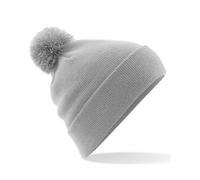 Beechfield Men's Original Pom Pom Beanie in Light Grey Beechfield Light Grey One Size