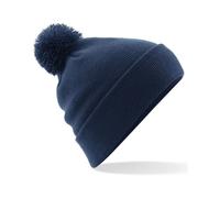 Beechfield Men's Original Pom Pom Beanie in Navy Beechfield Navy One Size