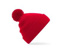 Beechfield Men's Original Pom Pom Beanie in Red Beechfield Red One Size