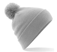 Beechfield Men's Original Pom Pom Winter Beanie Hat in Light Grey Beechfield Light Grey One Size