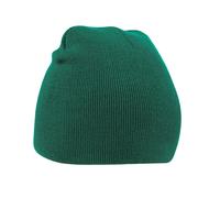 Beechfield Men's Original Pull-On Beanie in Bottle Green Beechfield Bottle Green One Size