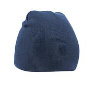 Beechfield Men's Original Pull-On Beanie in Navy Beechfield Navy One Size