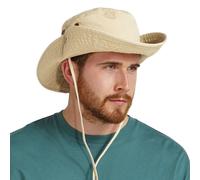 Beechfield Men's Outback Leather Lined Panama Hat in Light Beige Beechfield Light Beige One Size