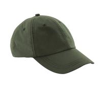 Beechfield Men's Outdoor Waterproof 6 Panel Baseball Cap Pack of 2 in Olive Beechfield Olive One Size