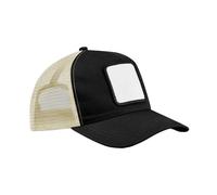 Beechfield Men's Patch 5 Panel Trucker Cap in Black Beechfield Black One Size