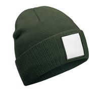Beechfield Men's Patch Appliqué Beanie in Olive Beechfield Olive One Size