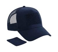 Beechfield Men's Patch Snapback Cap in Navy Beechfield Navy One Size