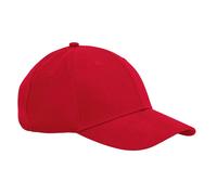 Beechfield Men's Performance Baseball Cap in Red Beechfield Red One Size