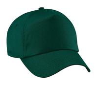 Beechfield Men's Plain Original 5 Panel Baseball Cap in Bottle Green Beechfield Bottle Green One Size
