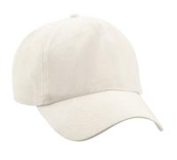 Beechfield Men's Plain Original 5 Panel Baseball Cap in Natural Beechfield Natural One Size