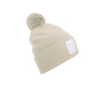 Beechfield Men's Pom Pom Beanie in Light Beige Beechfield Light Beige One Size