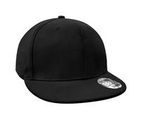 Beechfield Men's Pro Stretch Flat Peak Cap in Black Beechfield Black One Size