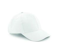 Beechfield Men's Pro-Style Brushed Cotton Heavy Cap in White Beechfield White One Size