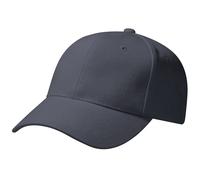 Beechfield Men's Pro-Style Heavy Brushed Cotton Baseball Cap Headwear in Mid Grey Beechfield Mid Grey One Size