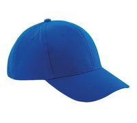 Beechfield Men's Pro-Style Heavy Brushed Cotton Baseball Cap Headwear in Royal Beechfield Royal One Size