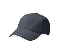 Beechfield Men's Pro-Style Heavy Brushed Cotton Baseball Cap in Dark Grey Beechfield Dark Grey One Size