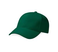 Beechfield Men's Pro-Style Heavy Brushed Cotton Baseball Cap in Green Beechfield Green One Size