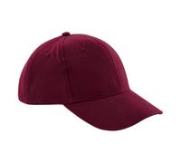 Beechfield Men's Pro-Style Heavy Brushed Cotton Cap in Burgundy Beechfield Burgundy One Size