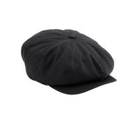 Beechfield Men's Quilted Newsboy Cap in Black | Size: Large/XL Beechfield Black L/XL