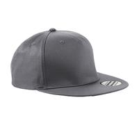 Beechfield Men's Rapper Snapback Cap in Dark Grey Beechfield Dark Grey One Size