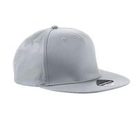 Beechfield Men's Rapper Snapback Cap in Light Grey Beechfield Light Grey One Size