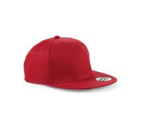 Beechfield Men's Rapper Snapback Cap in Red Beechfield Red One Size