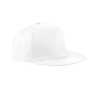 Beechfield Men's Rapper Snapback Cap in White Beechfield White One Size