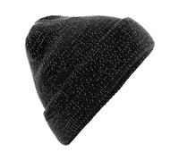 Beechfield Men's Reflective Beanie in Black Beechfield Black One Size