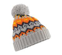 Beechfield Men's Retro Skiing Beanie in Light Grey Beechfield Light Grey One Size