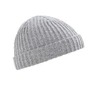 Beechfield Men's Retro Trawler Winter Beanie Hat in Grey Beechfield Grey One Size