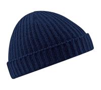 Beechfield Men's Retro Trawler Winter Beanie Hat in Navy Beechfield Navy One Size